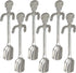 Maydahui 6PCS Skull Spoon 5 inch 18/10?304 ?Stainless Steel Hanging Teaspoons Coffee Tea Sugar Espresso Dessert Stirring Spoons Design for Hallowe...