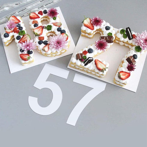 12 Inch Large Number Stencils Reusable Large Number Stencils Plastic Digital Stencils Templates for Cake Stencil Address Number Painting Stencils ...