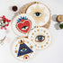 4 Pcs Evil Eye Embroidery Starters Kit for Beginners with Pattern and Instructions, Beginners Embroidery Stitch Practice kit Include Embroidery Cl...