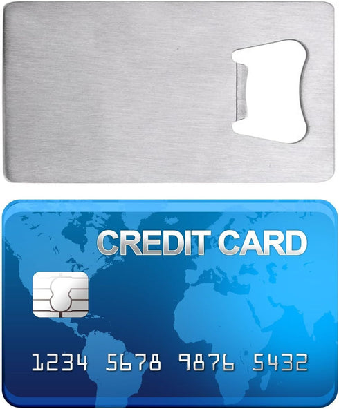 Credit Card Bottle Opener for Your Wallet - Stainless Steel...