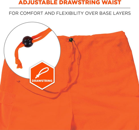 Ergodyne unisex adult Two-tone Class E Two Tone Pants, Orange, Small-Medium US...