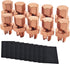 10PCS Split Bolt Connectors Copper Grounding Wire Clamps with 10pcs Heat Shrink Tube for Completing Ground Bonding (Wire 4AWG - 10AWG)...