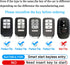 QBUC for Honda Key Fob Cover with Keychain,Soft TPU Full Cover Protection Key Fob Shell Compatible with Honda Accord Civic CRV HRV Pilot Odyssey P...