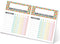 Bright Colorful Sticky Note Chore Chart / 16.25" x 11" Repositionable Fill-in Planner / 52 Repositionable Kids Weekly Task Lists/Made in The USA...