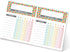 Bright Colorful Sticky Note Chore Chart / 16.25" x 11" Repositionable Fill-in Planner / 52 Repositionable Kids Weekly Task Lists/Made in The USA...