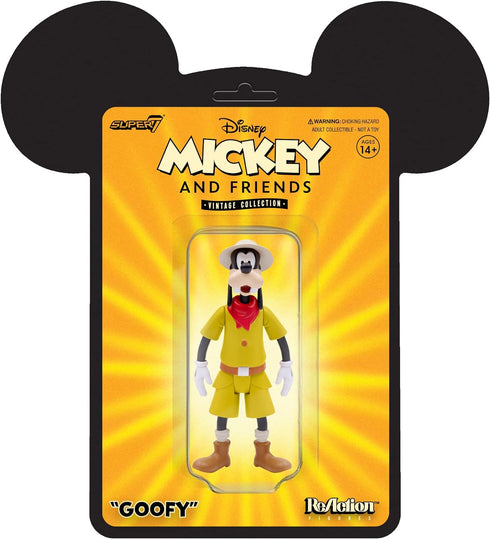 Super7 Disney Vintage Collection Goofy 3.75 in ReAction Figure...