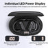 Wireless Earbuds with Microphone,Bluetooth Headphones over The ear,70H Playback time, Leather Display Case,HiFi Sports Ear buds with Ear Hook,Wate...