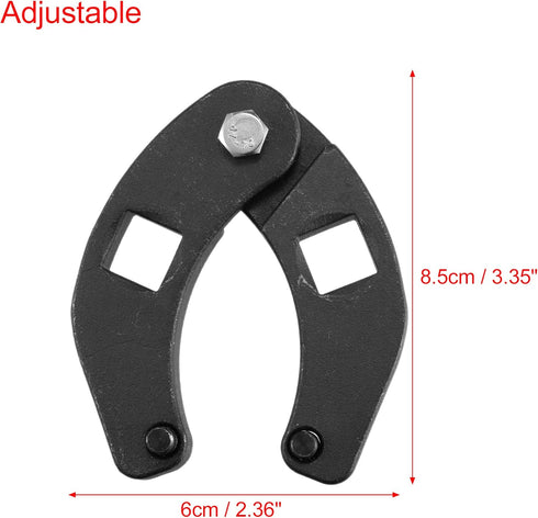 X AUTOHAUX 7463 Adjustable Gland Nut Wrench Square Drive Spanner Tool for Hydraulic Cylinders Case 480E/580/580D/580 SE/580 Ck/180 Backhoe...
