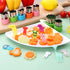 24 pcs Vegetable Cutter Shapes Sets Cookie Cutters Fruit Stamps Mold with 20 pcs Food Picks and Forks for Kids...