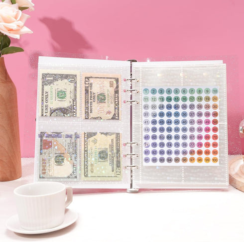100 Envelopes Money Saving Challenge, 100 Envelope Challenge Binder, Money Saving Binder, Budget Book with Cash Envelopes to Save $5,050, Envelope...