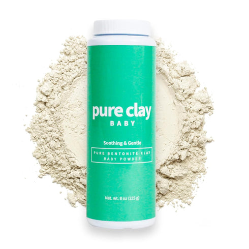 Bentonite Clay Baby Powder, Pure Calcium Bentonite Clay Food Grade Baby Powder for Sensitive Skin, Travel Size Baby Powder, Gentle Baby Skin Care...