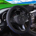 Car Steering Wheel Cover, Leather Auto Steering Wheel Protector, Anti-Slip Car Interior Protection Accessories for Men and Women, 15 inch Universa...