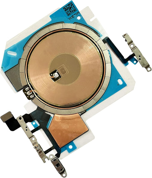 Wireless Charging Chip NFC Coil Assembly with Flashlight Volume Flex Cable Replacement for iPhone 14 pro 6.1 inch...