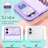 Joyleop (2in1 for iPhone 11 Case Cartoon Cute Love Stit for Girls Pretty Women Teen Kids Girly Phone Covers Purple Pattern Design with Slide Camer...