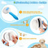 pet brush, pet brush for cats and dogs, removes loose undercoat and smoothes hair, stainless steel needles, self-cleaning button upgraded version,...
