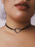 Sacina Black Heart Choker Necklace, Heart Necklace for Women, Black Choker, Boho Choker, Gothic Necklace, Valentine Gift, Christmas Jewelry Gift F...