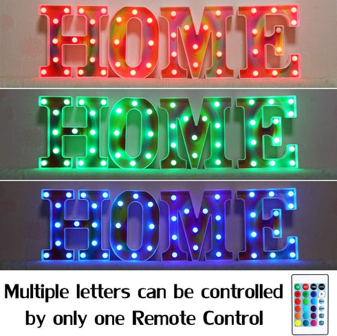 Ledido LED Marquee Letter with Lights, the Light Up Letters Signs Decorations for Party Bar/Birthday Christmas-Letter M...