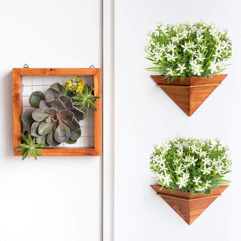 6Pcs Artificial UV Resistant Flowers Outdoor Fake Plants Flowers Star Jasmine White Greenery Plastic Flowers Farmhouse Plants Shrubs for Hanging P...