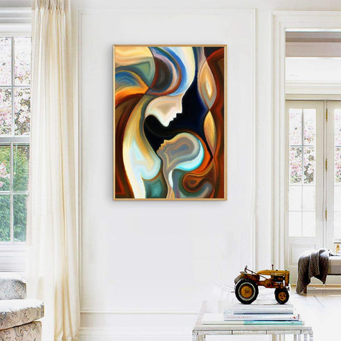 YALKIN Diamond Painting Kits for Adults, DIY 5D Diamond Painting Paint Abstract Mother by Number with Gem Art Drill Diamond Painting Kits for for ...