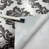 Yifely Retro Black Damask Furniture Paper Self-Adhesive Shelf Liner Light Grey Table Dresser Decor Sticker 17.7 Inch by 9.8 Feet...