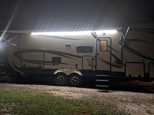 RV Led Awning Party Light, Led Awning Strip Light for Camper Motorhome Travel Trailer Concession Stands Food Trucks, Light Up Canopy Area for BBQ ...