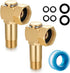 Garden Hose Reel Parts Fittings Swivel Elbow Connector Garden Hose Swivel Reel Replacement Parts Brass Replacement Part Swivel Adapter (2 PCS)...