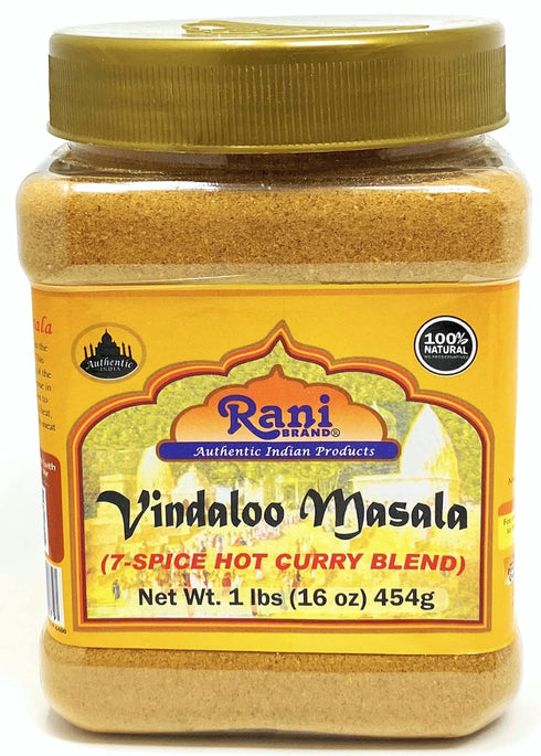 Rani Vindaloo Curry Masala Indian Spice Blend 16oz (1lb) 454g PET Jar ~ All Natural | Salt Free | Vegan | Gluten Friendly| NON-GMO | No colors | I...