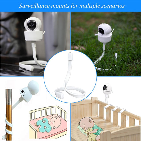 GUCHO Baby Monitor Mount for Crib, Universal Baby Monitor Holder Compatible for Infant Optics, Crib Camera Mount Stand with Clip...