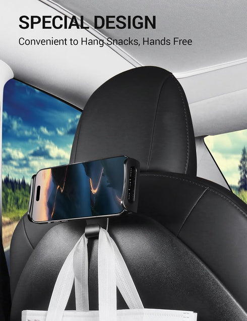 BASENOR 2024 Newest Tesla Model Y Model 3 Model S Model X LR/Plaid Tablet Holder Headrest Tablet Mount Headrest Stand Cradle Accessories...