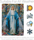 Our Lady of Grace Home Banner Wall Art Patio Lawn Porch Room Small Flag Outdoor Tapestry Yard Sign Catholic Gift Jesus Easter Religious Christian ...