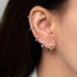 DEARMAY 5 Pairs Silver Huggie Hoop Earring Sets for Women, S925 Sterling Silver Post Small Cubic Zirconia Earrings Jewelry Hypoallergenic Trendy W...