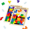 Wooden Blocks Puzzle Brain Teasers Toy?Wooden Puzzle Tangram,Cube 3D Puzzle for Kids?Puzzles for Kids Ages 2-8, Montessori Kids Educational Puzzle...