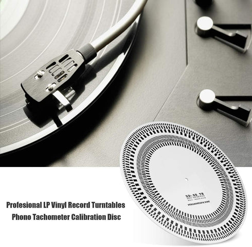 Turntable Strobe Disc, Profesional LP Turntables Record Disc Calibration Disc Stroboscope Disc Tests 33/45/78RPM...