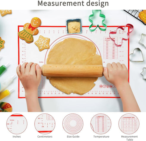 32"x 24"(60x80cm) Extra Thick Super Large Non Stick Slip macaron silicone baking mat sheet,pastry mat,dough mat for counter,fondant mat,pizza mat,...