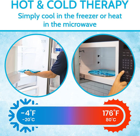 Arctic Flex Neck Ice Pack - Cold Compress Shoulder Therapy Wrap - Cool Reusable Medical Freezer Gel Pad for Swelling, Injuries, Headache, Cooler (...