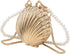 Women Girls Metal Shell Mini Lipstick Shoulder Bags Fashion Pearl Chain Crossbody Bag Purse Handbags...