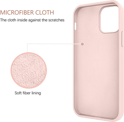 DUEDUE for iPhone 12 Pro Max Case 6.7", Liquid Silicone Soft Gel Rubber Slim Cover with Microfiber Cloth Lining Cushion Full Protective Phone Case...