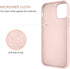 DUEDUE for iPhone 12 Pro Max Case 6.7", Liquid Silicone Soft Gel Rubber Slim Cover with Microfiber Cloth Lining Cushion Full Protective Phone Case...