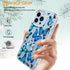 LUHOURI Designed for iPhone 13 Pro Case with Screen Protector - Crystal Acrylic Clear for Women and Girls - Slim Fit Protective Phone Cover 6.1" -...