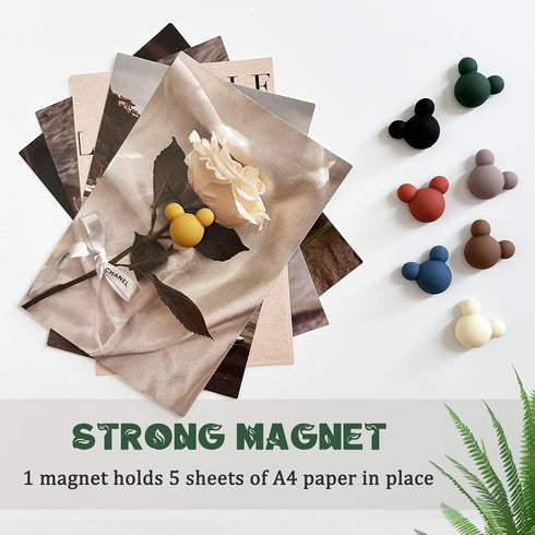 16pcs - Frosted Cute Magnets, Small Colorful Powerful Decorative Magnets, Office Magnets, Locker Magnets (16 Pcs-Mickey)......