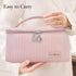 Makeup Bag Travel Cosmetic Bag, Large Capacity Makeup Organizer Bag and Storage, Portable PU Leather Pouch Toiletry Bag Make up Organizer, Cosmeti...