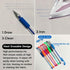 7 Colors Heat Erasable Pens for Sewing with 21 Erasable Pens Refill, 0.5mm Heat Erasable Fabric Marking Pens for Sewing, Dressmaking Embroidery Pe...