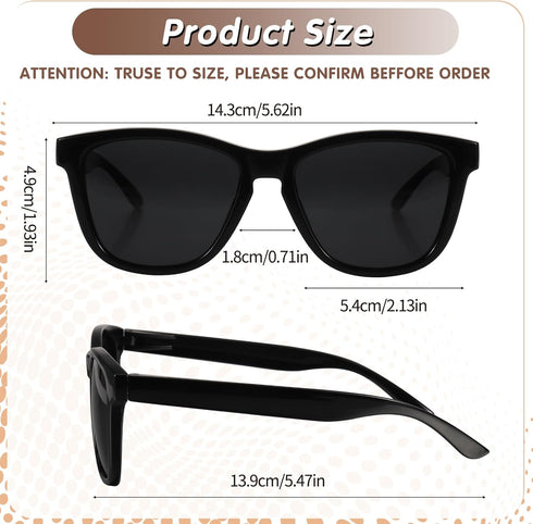 3 Pack Polarized Sunglasses for Women Men Trendy Classic Retro Driving Sun Glasses Sporty Style Square Frame Sunglasses with UV400 Protection...