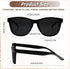 3 Pack Polarized Sunglasses for Women Men Trendy Classic Retro Driving Sun Glasses Sporty Style Square Frame Sunglasses with UV400 Protection...