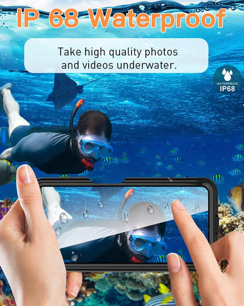 AICase Waterproof Case for Samsung Galaxy A23 5G (6.6") Snowproof, Dustproof and Shockproof, IP68 Certified Full Body Protection Fully Sealed Unde...