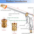 Garden Hose Nozzles,High Pressure Water Hose Nozzle Sprayer Head,360°Water Adjustment,2 Different Types of 3/4”Quick Connectors, for Watering Gard...