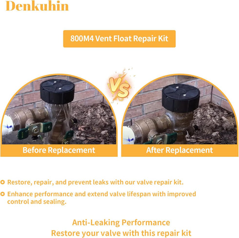 800M4 Vent Float Repair Kit Compatible with Watts 1 inch 800QT Backflow Valve, Fit for 1" Pressure Vacuum Breaker, Repalce 0887715 887715 RK 800M4...