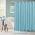 AooHome Extra Long Shower Curtain 72x78 Inch, Fabric Shower Curtain Liner for Hotel with Hooks, Weigthed Hem, Water Repellent, Blue...