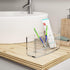 Rolybag Acrylic Makeup Brush Holder Organizer 3 Slots Cosmetic Brushes Storage Clear Pen Holder Eyeliners Eyebrow Pencil Display Case for Desk and...