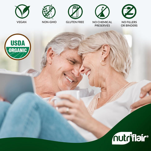NutriFlair Organic Citrus Bergamot 1400mg, 120 Capsules - 25:1 Citrus Bergamia - Essential Oil and Citrus Bioflavonoids - Natural Heart Health Sup...